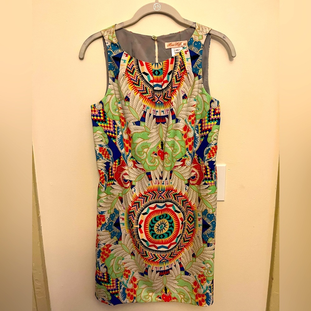 Mara Hoffman colorful tribal slip mini dress size XS
